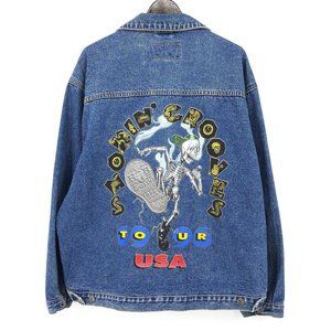 Smokin' Grooves 1996 Tour Denim Jean Jacket Cypress Hill Busta Rhymes Sz XL RARE